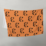 Happy Jack-O-Lantern Pattern - Throw Blanket