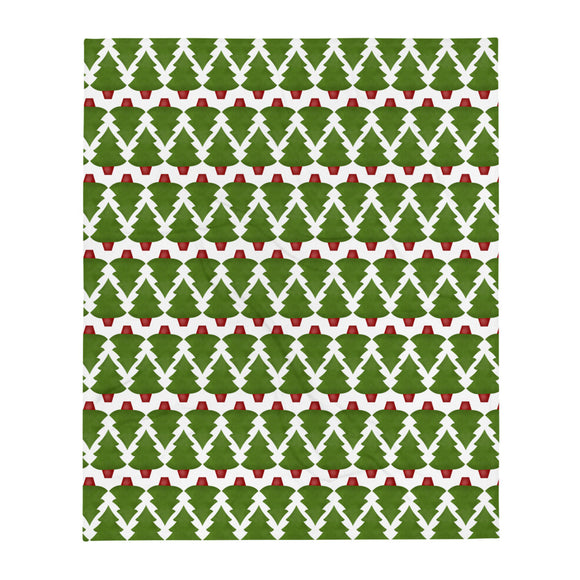 Christmas Tree Pattern - Throw Blanket