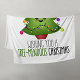 Wishing You A Tree-mendous Christmas - Throw Blanket