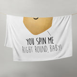 You Spin Me Right Round Baby (Dreidel) - Throw Blanket