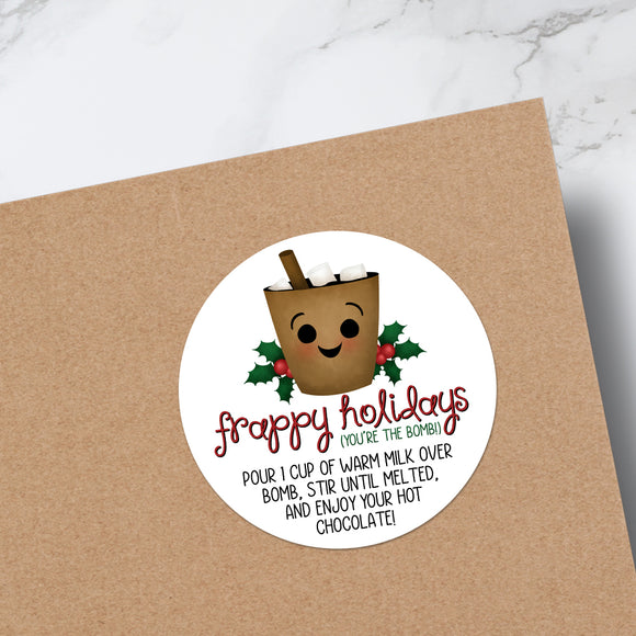 Frappy Holidays (Hot Chocolate Bomb) - Stickers