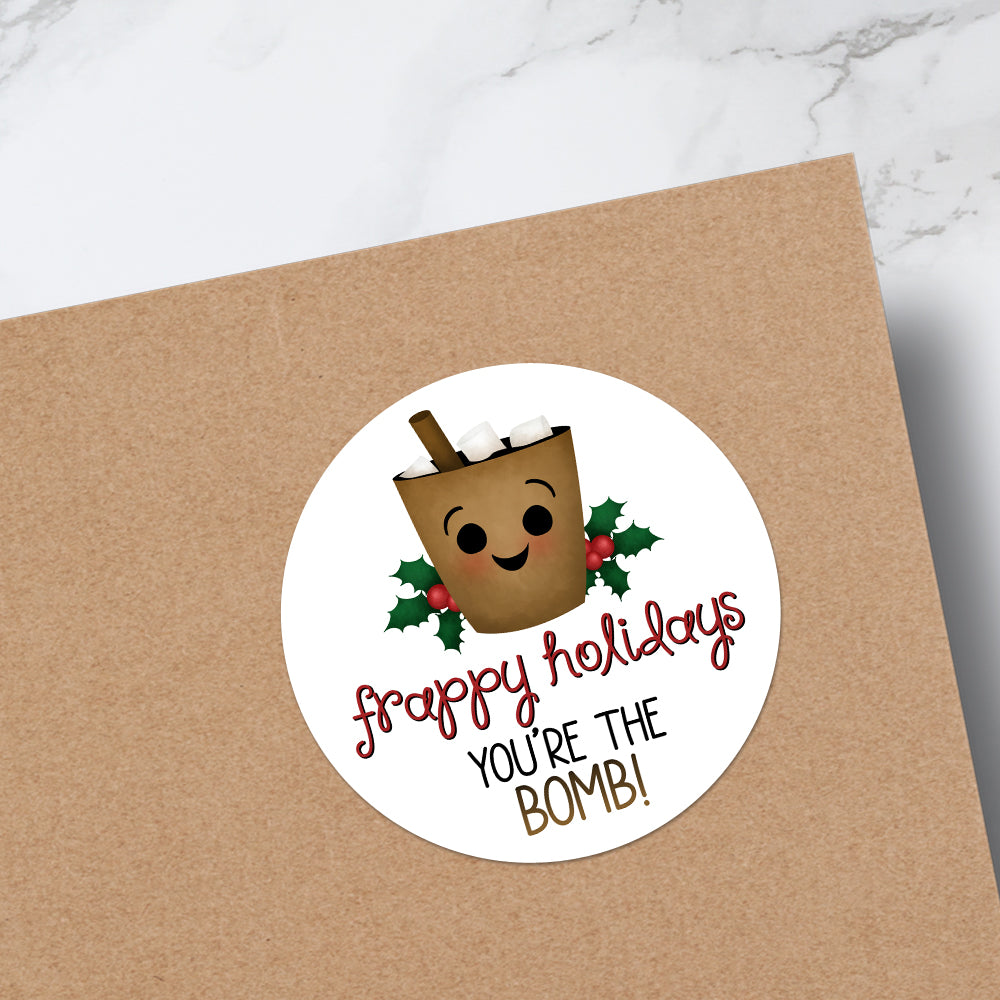 Frappy Holidays (Hot Chocolate Bomb) - Stickers – A Little Leafy