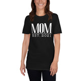 Mom Est. (Personalized Year) - Custom Text T-Shirt