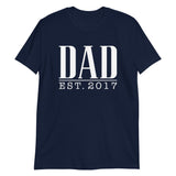 Dad Est. (Personalized Year) - Custom Text T-Shirt