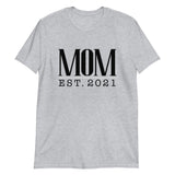 Mom Est. (Personalized Year) - Custom Text T-Shirt