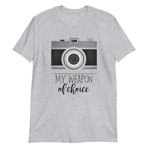 My Weapon Of Choice (Camera) - T-Shirt