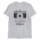 My Weapon Of Choice (Camera) - T-Shirt