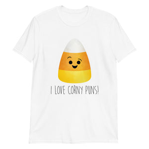 I Love Corny Puns (Candy Corn) - T-Shirt