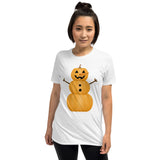 Pumpkin Snowman - T-Shirt