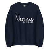 Nonna (EST Year) - Custom Text Sweatshirt