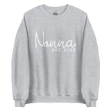 Nonna (EST Year) - Custom Text Sweatshirt