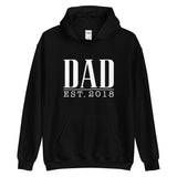 Dad Est. (Personalized Year) - Custom Text Hoodie