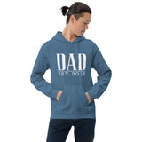 Dad Est. (Personalized Year) - Custom Text Hoodie