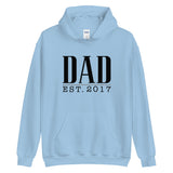 Dad Est. (Personalized Year) - Custom Text Hoodie