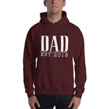 Dad Est. (Personalized Year) - Custom Text Hoodie