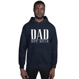 Dad Est. (Personalized Year) - Custom Text Hoodie