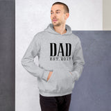 Dad Est. (Personalized Year) - Custom Text Hoodie