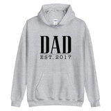 Dad Est. (Personalized Year) - Custom Text Hoodie