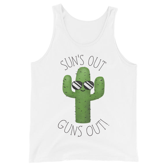 Sun's Out Guns Out (Cactus) - Tank Top