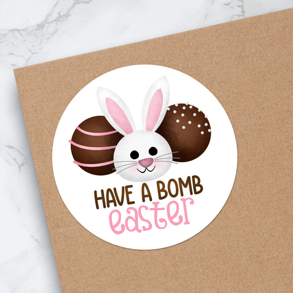Have A Bomb Easter (Hot Cocoa Bombs With Bunny) - Stickers