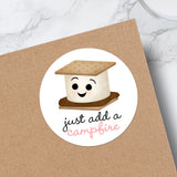 Just Add A Campfire (S'more) - Stickers