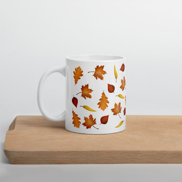 Fall Leaves Pattern - Mug