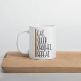 Eat Sleep Crochet Repeat - Mug