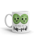 You Make Me So Hap-pea - Mug