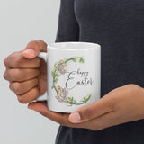 Happy Easter (Floral) - Mug