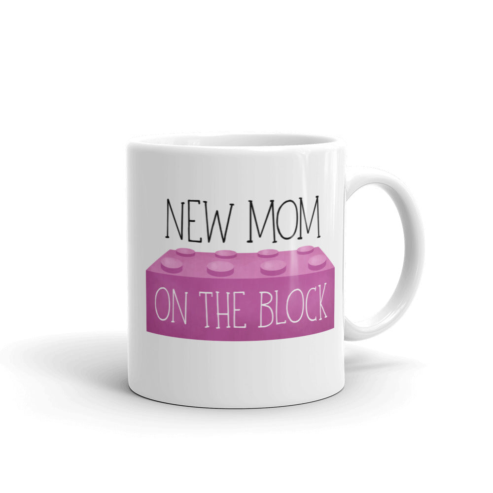 New Mom On The Block Coffee Mug by A Little Leafy