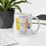 Ruler, Pencil and Eraser Puns - Mug