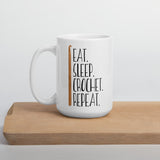 Eat Sleep Crochet Repeat - Mug