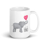 I Love You Tons (Elephant) - Mug