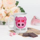 Hogs And Kisses (Pig) - Mug