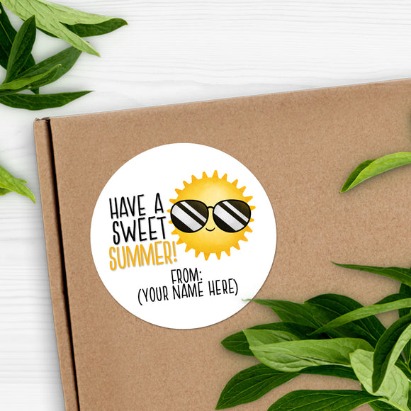 Have A Sweet Summer (Sun) - Custom Stickers