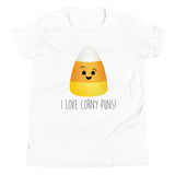 I Love Corny Puns (Candy Corn) - Kids Tee